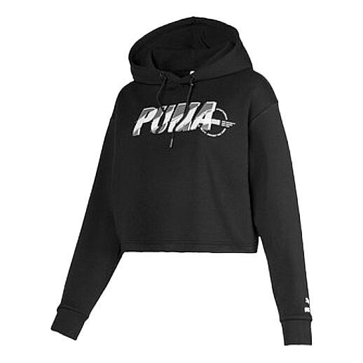 

Толстовка colorblock alphabet logo printing black Puma, черный