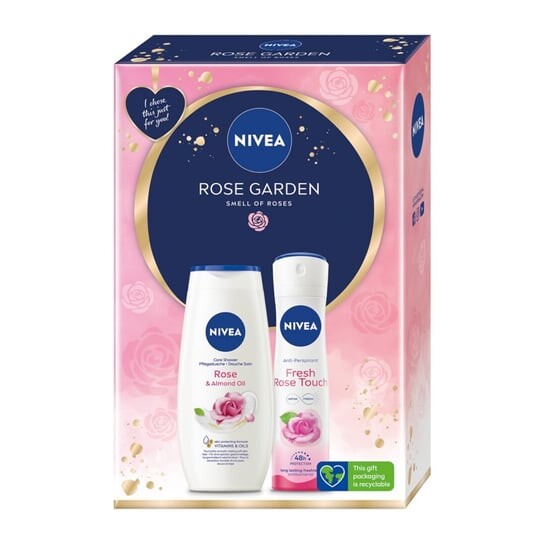

Подарочный набор Rose Garden гель для душа 250мл + спрей-антиперспирант 150мл, Nivea