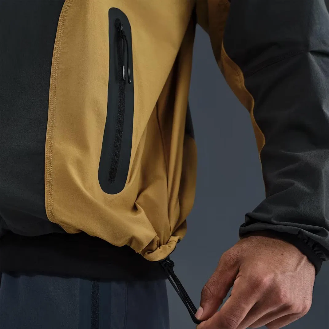 Куртка мужская Tech Dri-FIT Woven Color-Block Windrunner свободного кроя Nike, Anthracite — фото 4