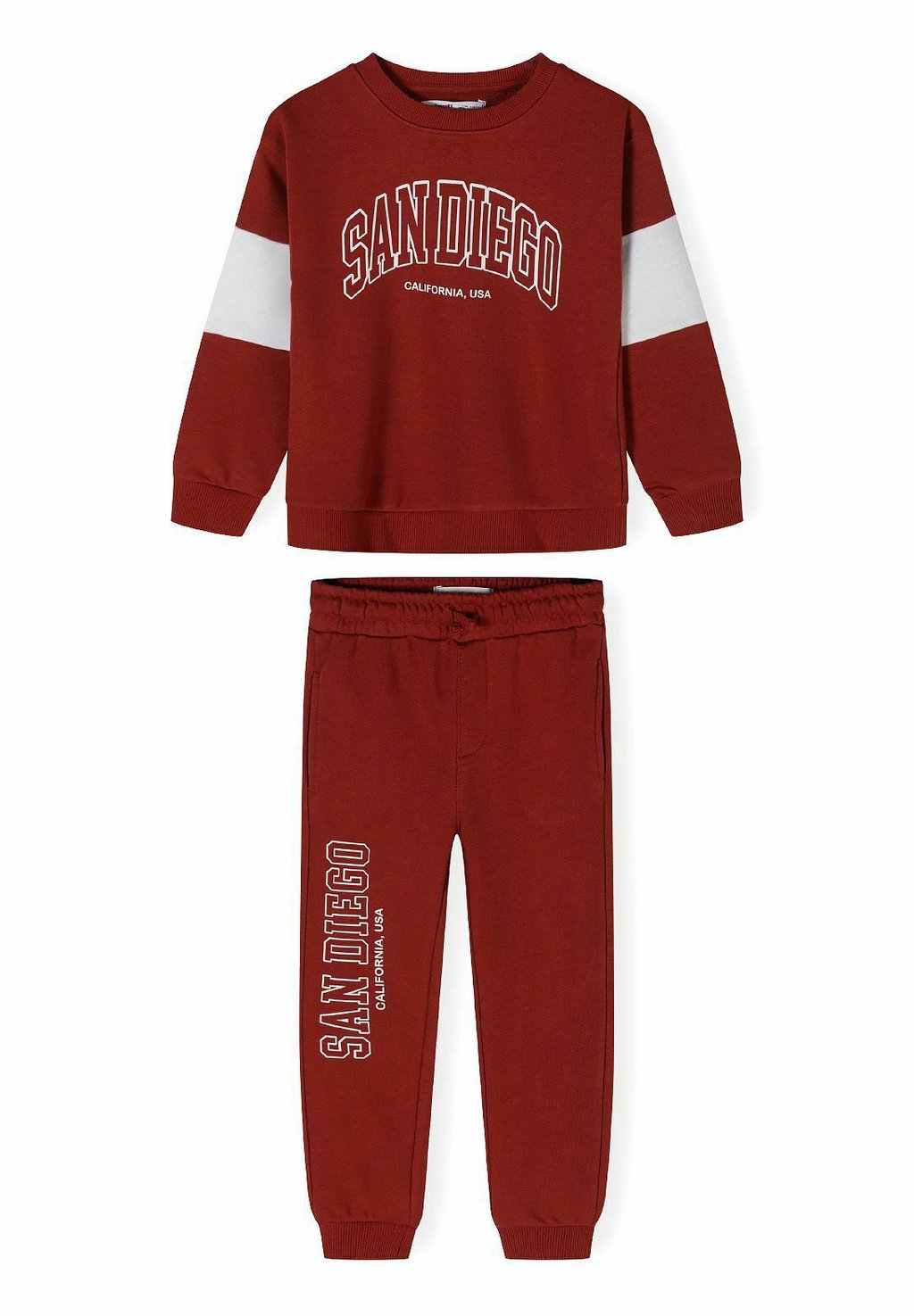 

Костюм CREW NECK AND JOGGERS SET MINOTI, темно-красный