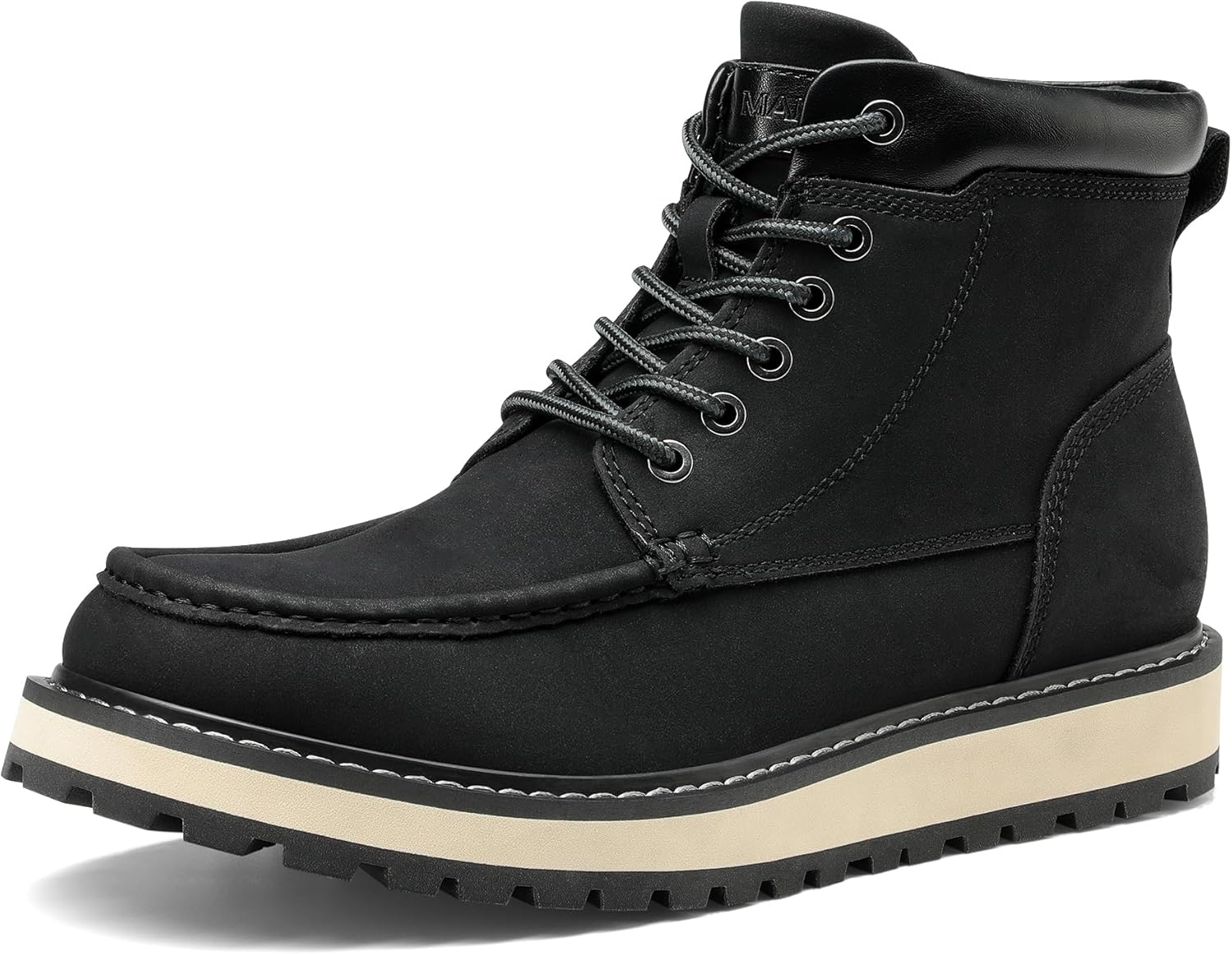 

Мужские ботинки Bruno Marc с открытым носком, мода, комфорт, повседневные ботинки на танкетке, черный