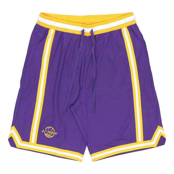 

Шорты badfive quick drying basketball shorts 'purple yellow' Li-Ning, фиолетовый