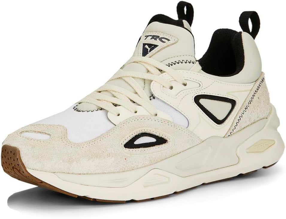 Мужские кроссовки PUMA TRC Blaze с потертым эффектом и шнуровкой, повседневные - бежевые — фото 2