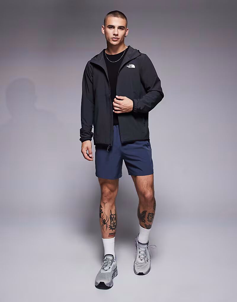 

Толстовка с капюшоном North Face 24/7 на молнии с логотипом темно-серого цвета The North Face