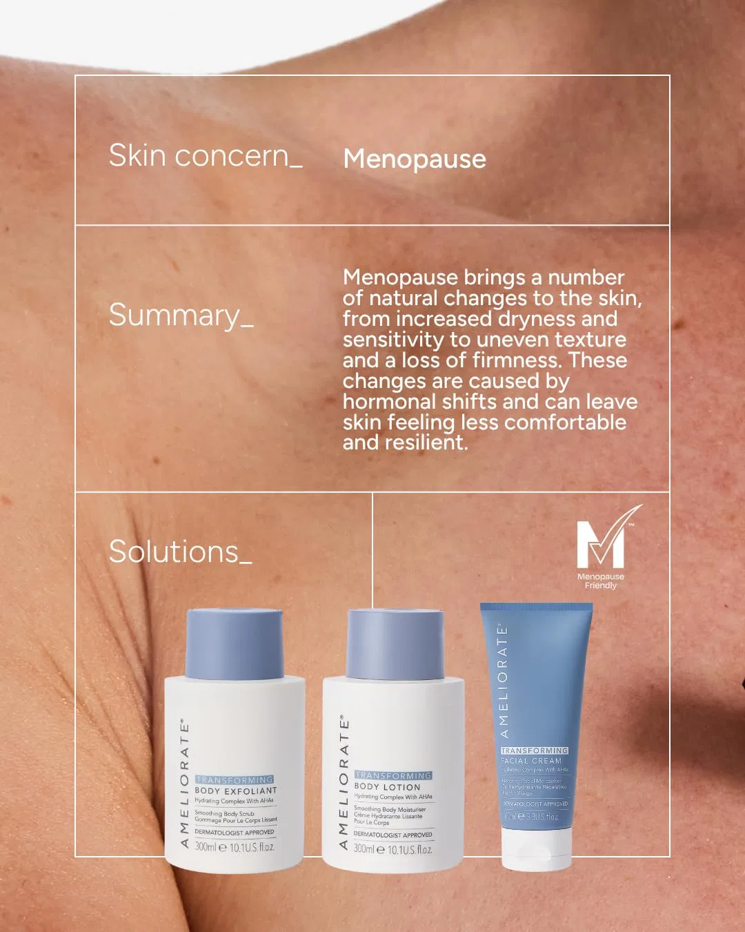 Лосьон для тела AMELIORATE «Transforming Body Lotion» с молочной кислотой Ameliorate — фото 2