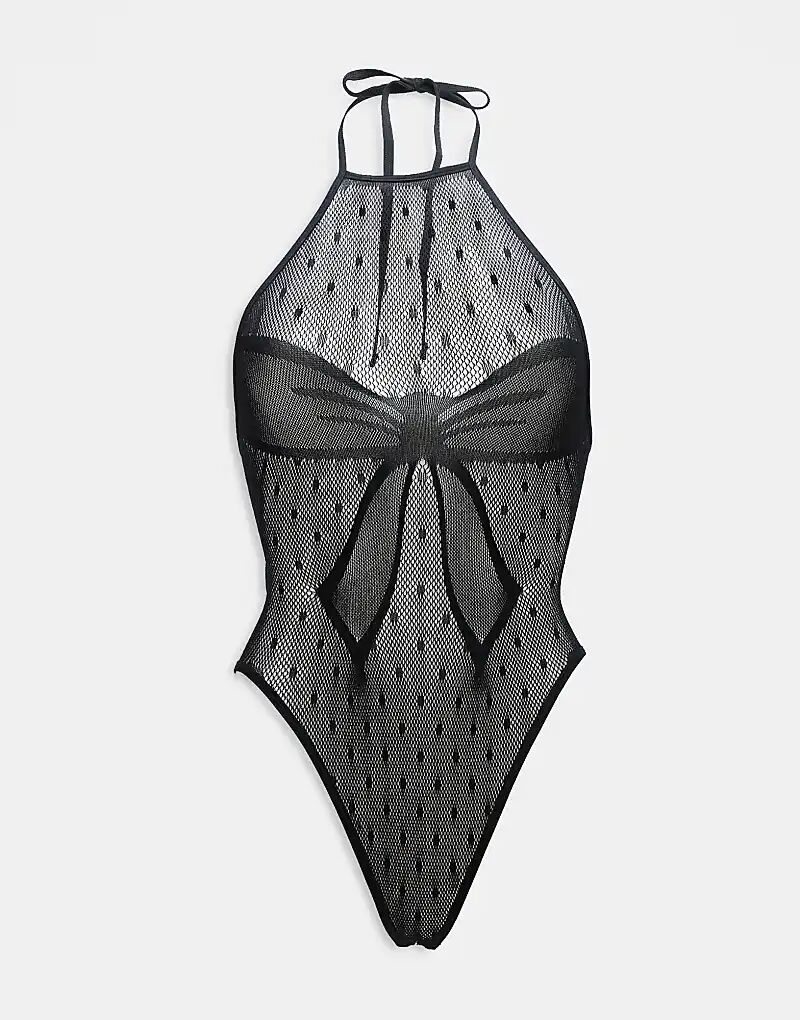 

Сладкий сюрприз боди без паха в черном цвете Ann Summers