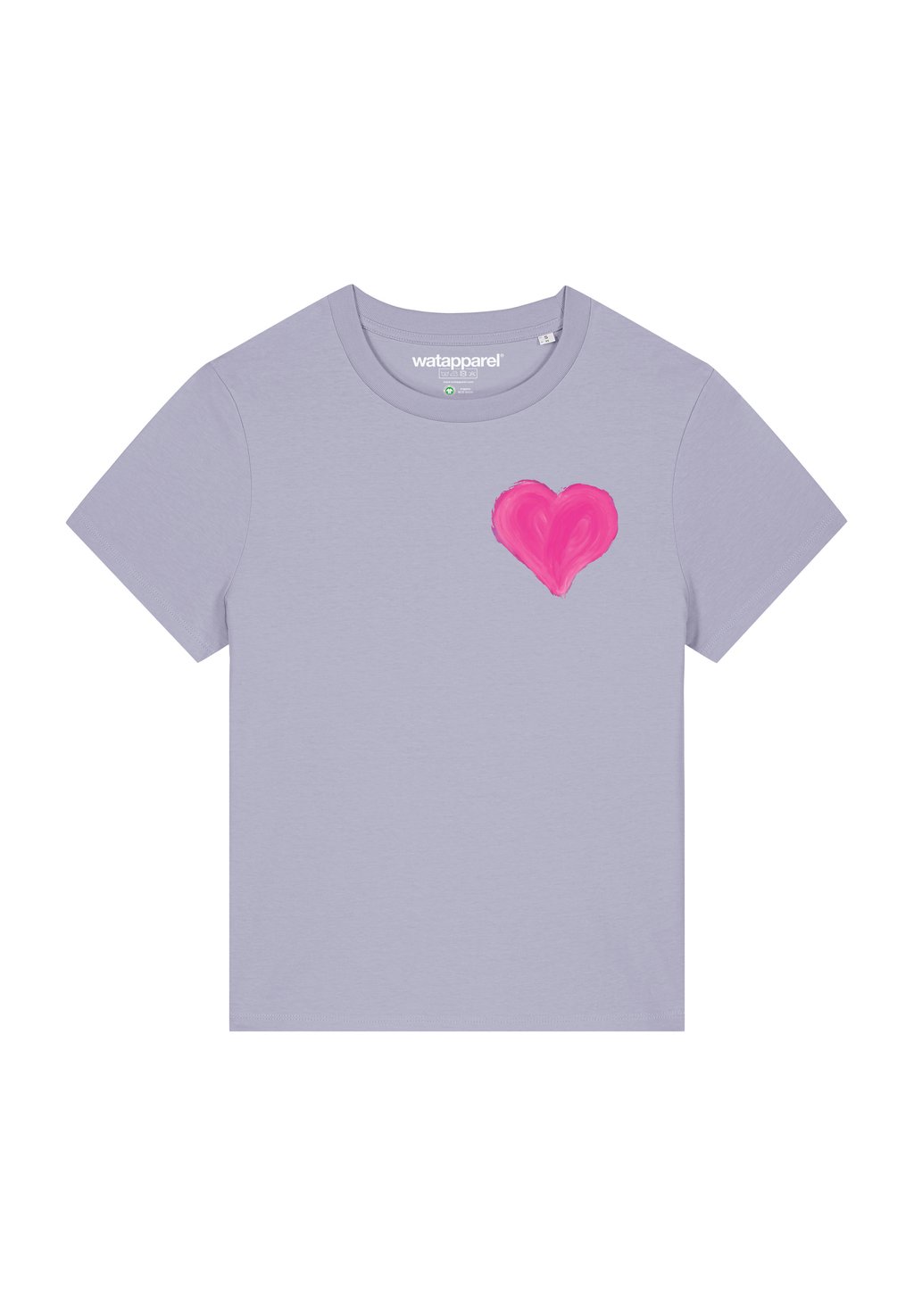 

Футболка с принтом PINK HEART Watapparel, цвет lavender