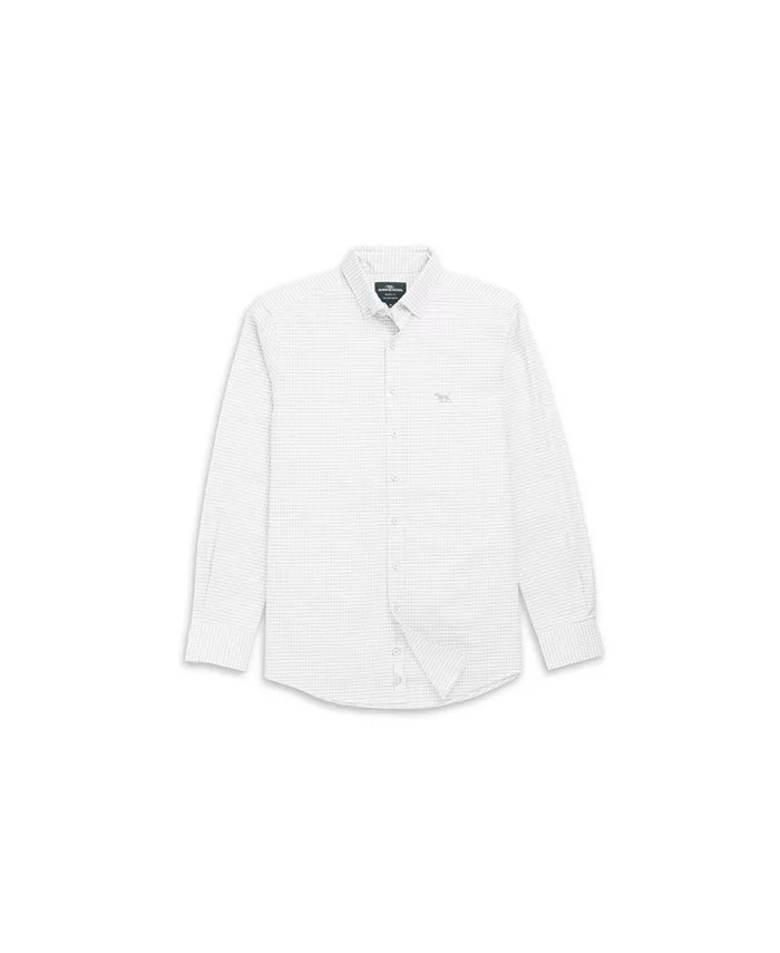 

Мужская рубашка Gunn Check Oxford 5 с длинным рукавом спортивного кроя Rodd & Gunn, серый