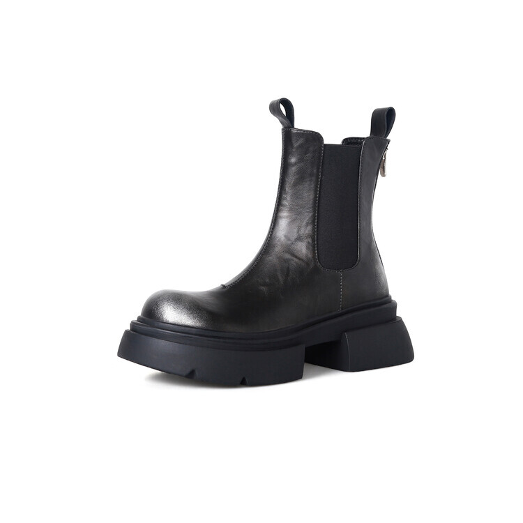 

Ботинки Челси женские Su Yanjiao, цвет Black Fleece-lined