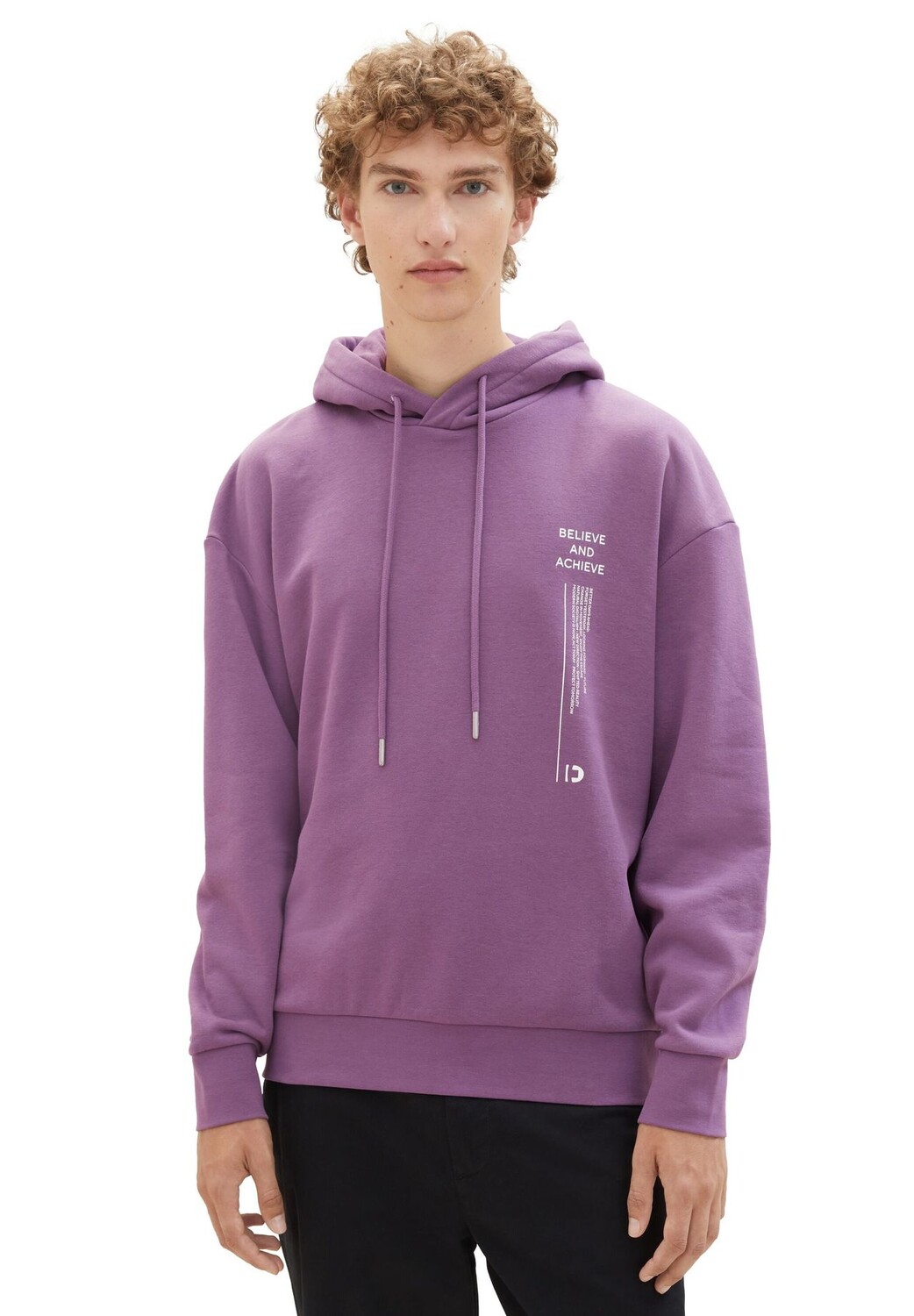 

Толстовка с капюшоном Tom Tailor, цвет Dusty Grape