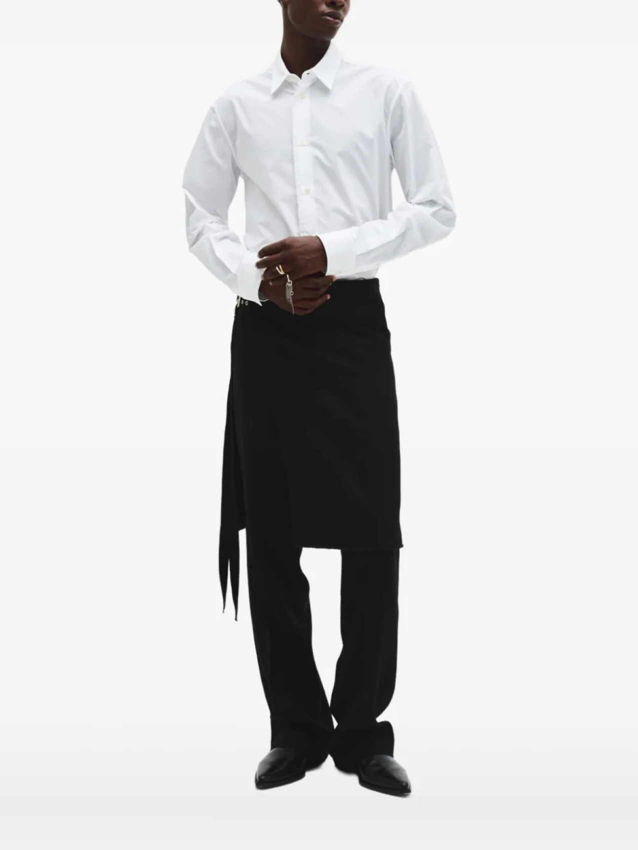 

Ann Demeulemeester рубашка Haaken, белый