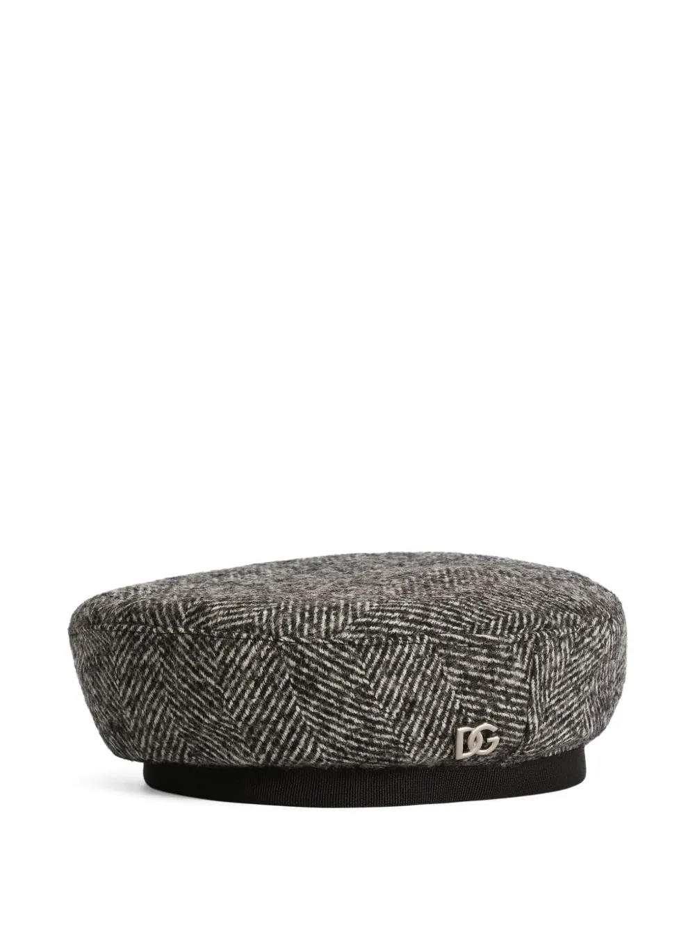 

Берет с узором в елочку Dolce & Gabbana Kids, черный