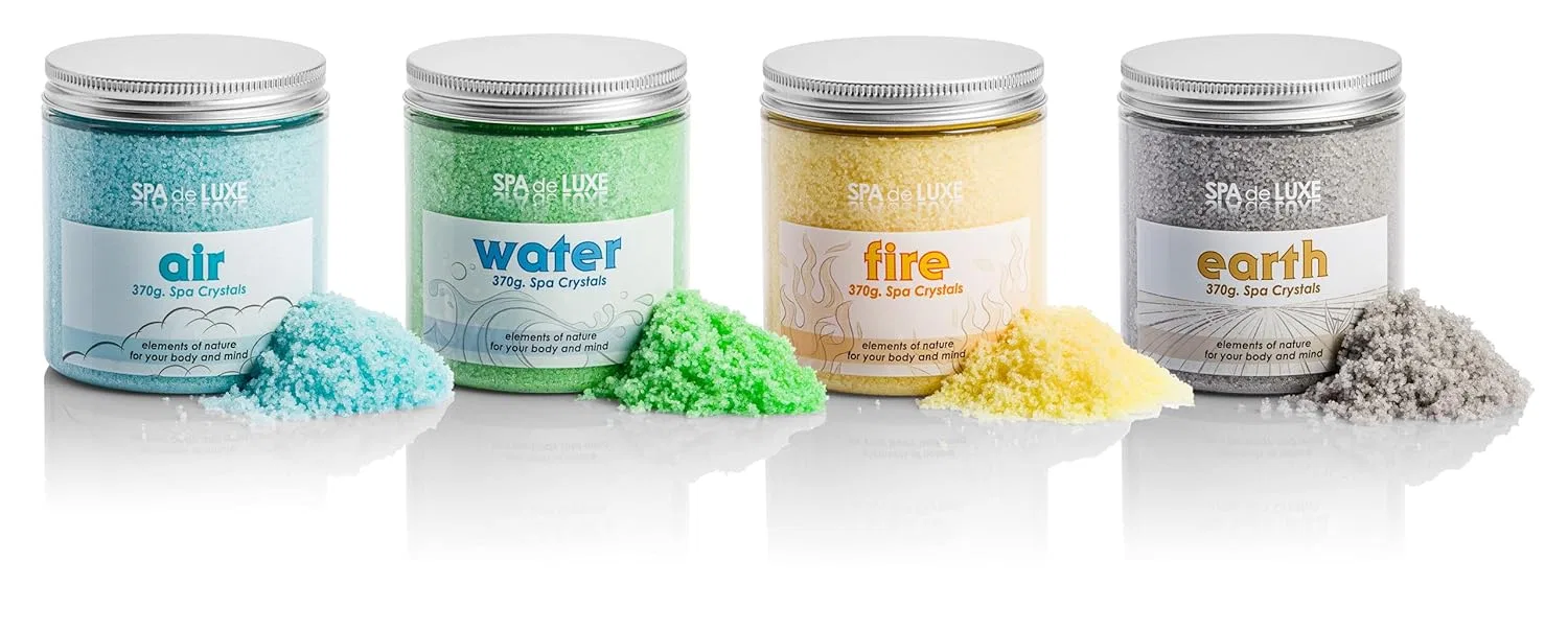 Набор ароматических солей для ванн AquaFinesse Spa de Luxe Four Elements, 4 шт. Powerhaus24