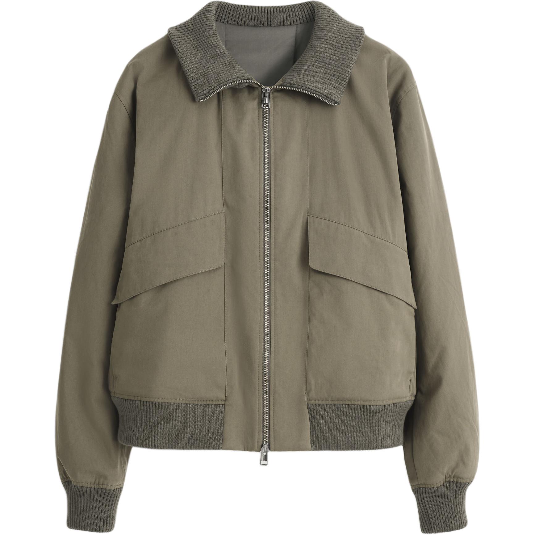 

COS Куртка мужская оливково-серая, Olive Gray