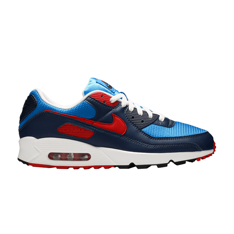 

Кроссовки Nike Air Max 90 'Photo Blue University Red', синий