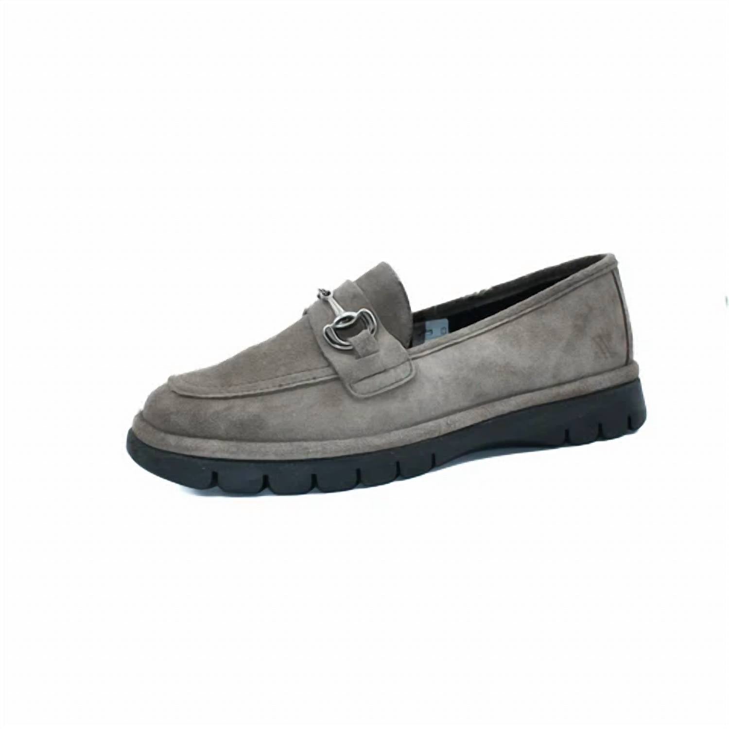 Женские шикарные лоферы Too из замши Grafite The FLEXX, цвет grafite suede