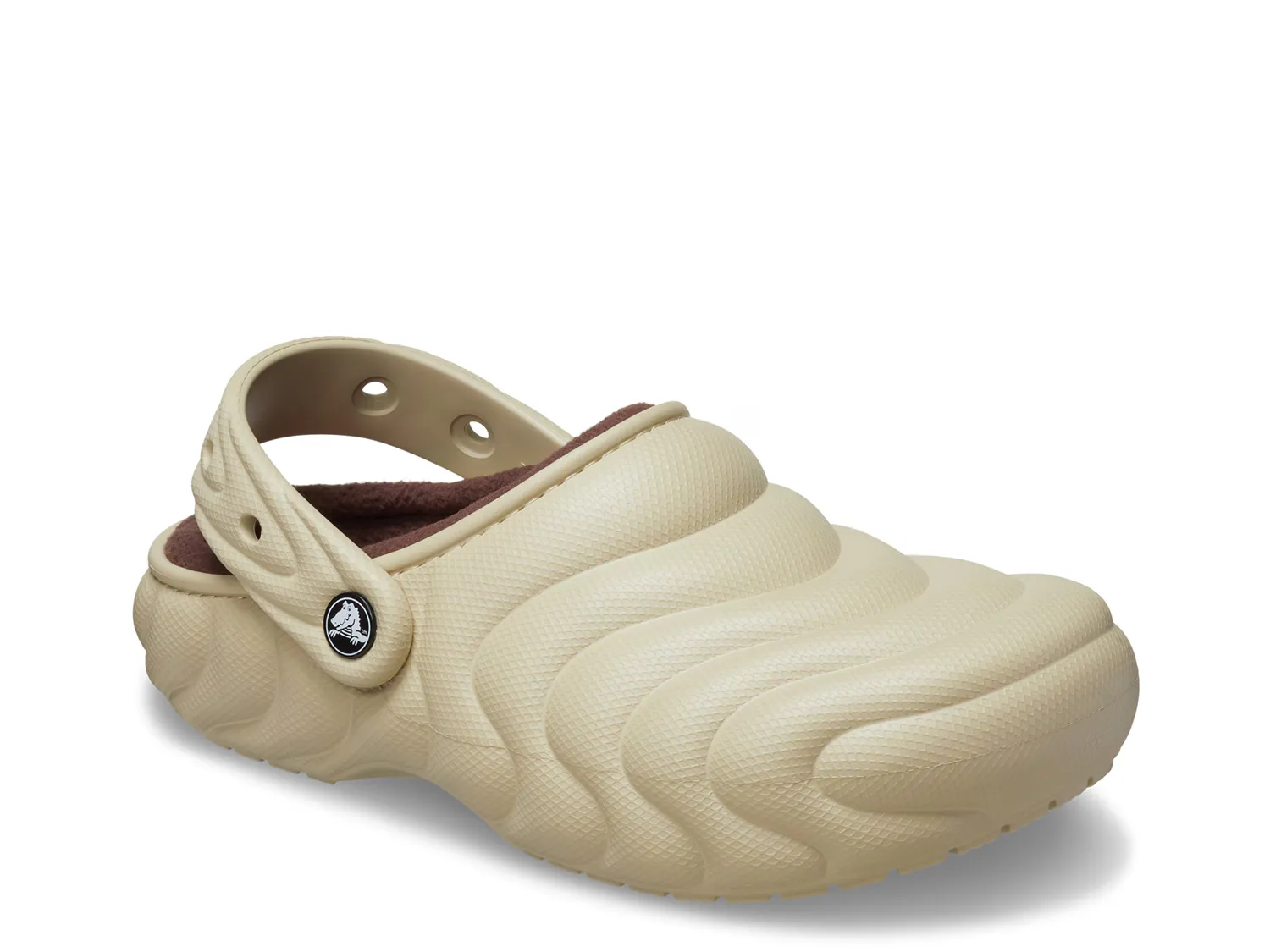 

Сабо Classic Lined Overpuff Clog Crocs, бежевый