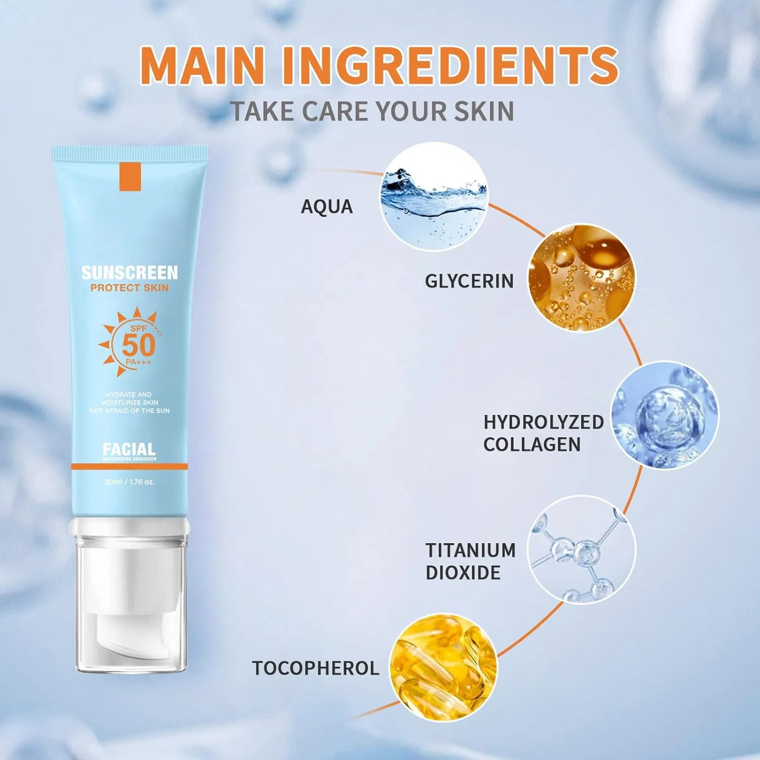 Солнцезащитный лосьон для тела Refreshing & UV Protection, CeraVe, 50 мл, серый — фото 3
