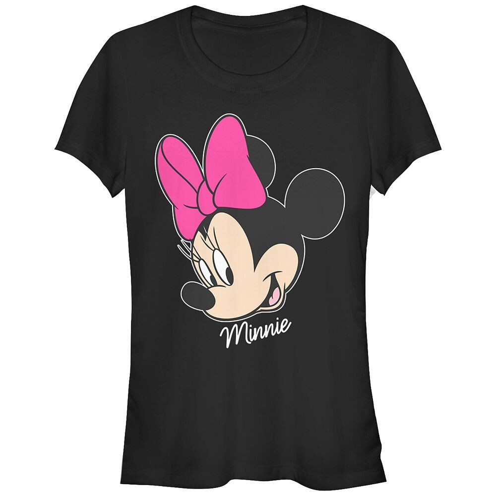 

Детская футболка с рисунком головы Минни Маус Disney's, черный