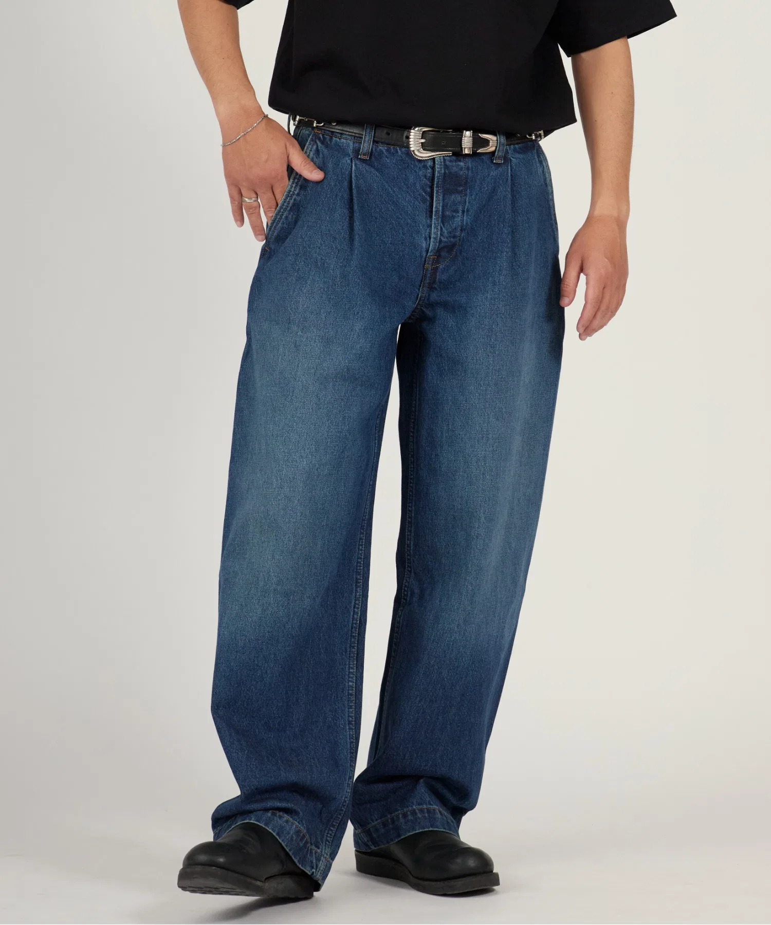 Брюки Calvin Klein BARREL BENSON прямого кроя, широкие джинсовые брюки, весна/лето 2026