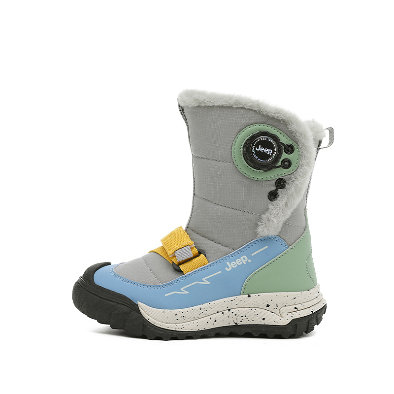 

Кроссовки Explorer 20 из искусственной кожи и текстиля, противоскользящие, водонепроницаемые, легкие, с амортизацией и утеплением, высокие Jeep, glacier синий