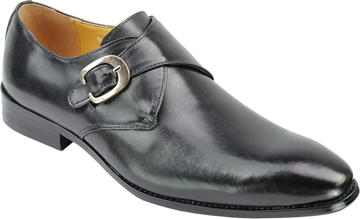 Мужские лоферы-монки Xposed Monk Strap Oxford из полированной кожи, коричнево-черного цвета, в стиле smart casual для офиса и повседневной носки