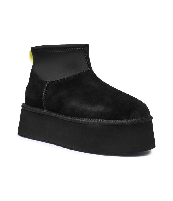 Ботинки UGG Classic Mini Dipper с добавлением шерсти, черный