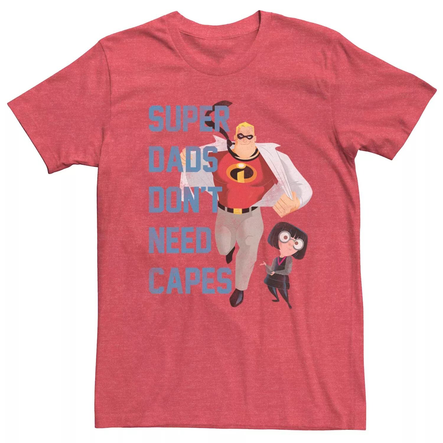 

Мужская футболка с рисунком Disney Pixar Incredibles Dont Need Capes Licensed Character