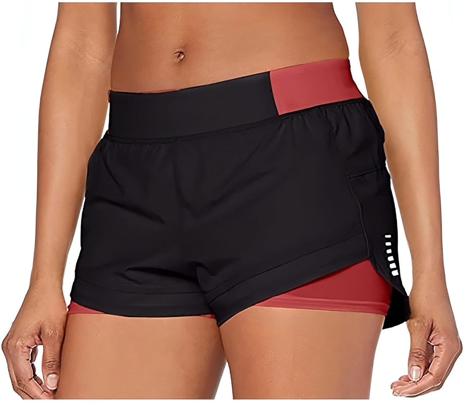 

Under Armour женские шорты для бега Qualifier Speedpocket 2-in-1, Black/ Impulse Pink