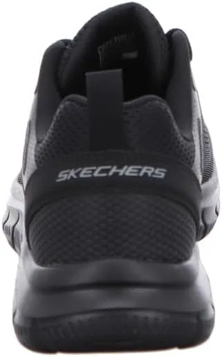 Мужские спортивные кроссовки Skechers Track Broader, Black Mesh Pu — фото 3
