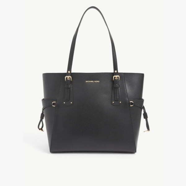 

Кожаная сумка-тоут Voyager Michael Michael Kors, черный