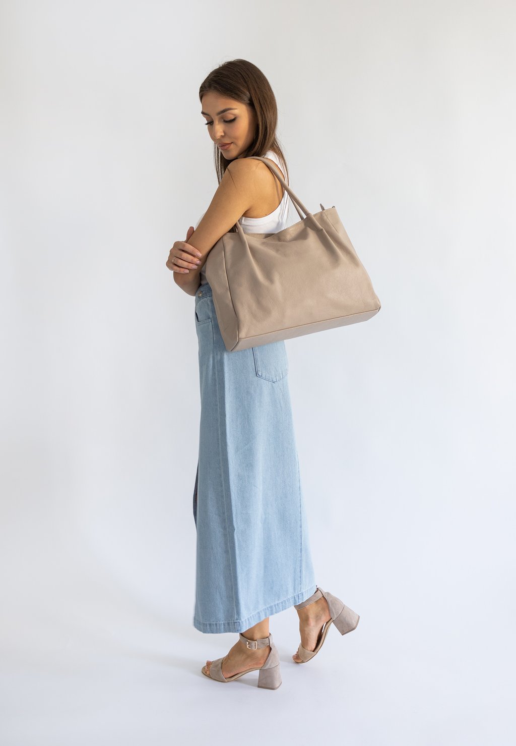 

Сумка-тоут AKARDO, бежевый