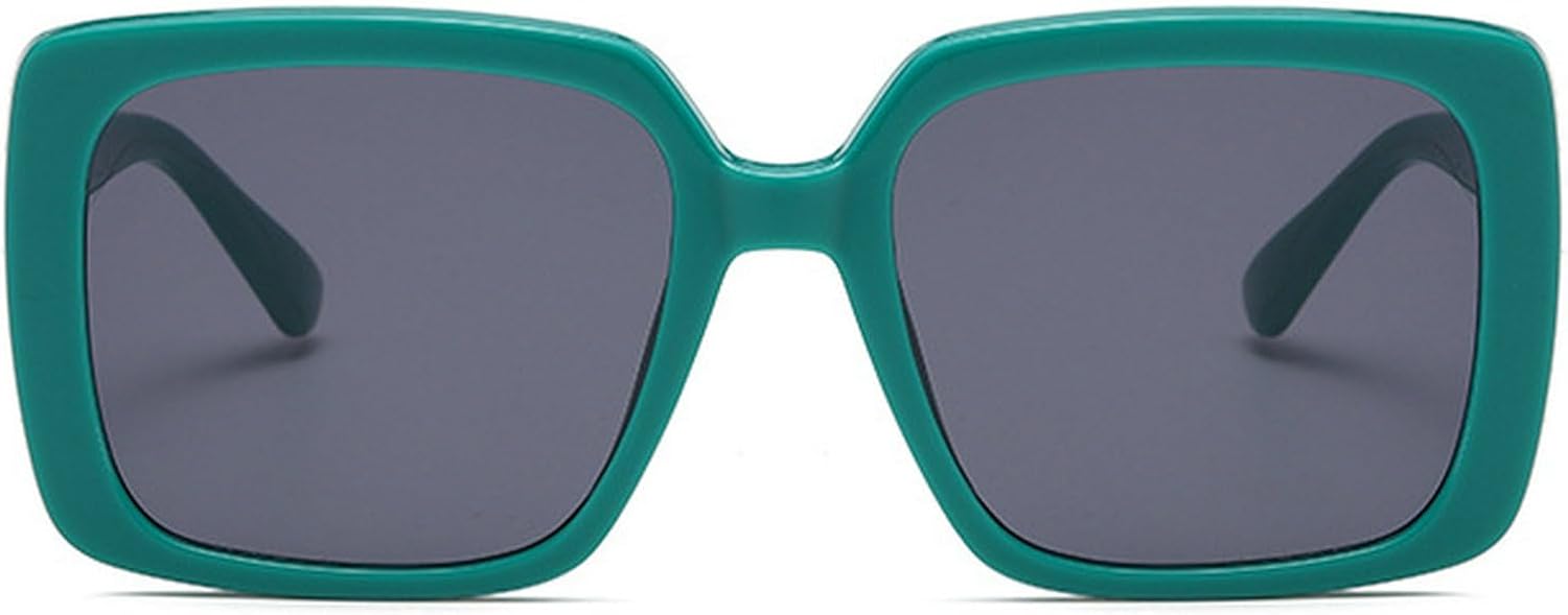 

Модные квадратные солнцезащитные очки для женщин, роскошные солнцезащитные очки большого размера, ретро-очки для мужчин, трендовые солнцезащитные очки с защитой от УФ-излучения UV400 mincl, Green Gray