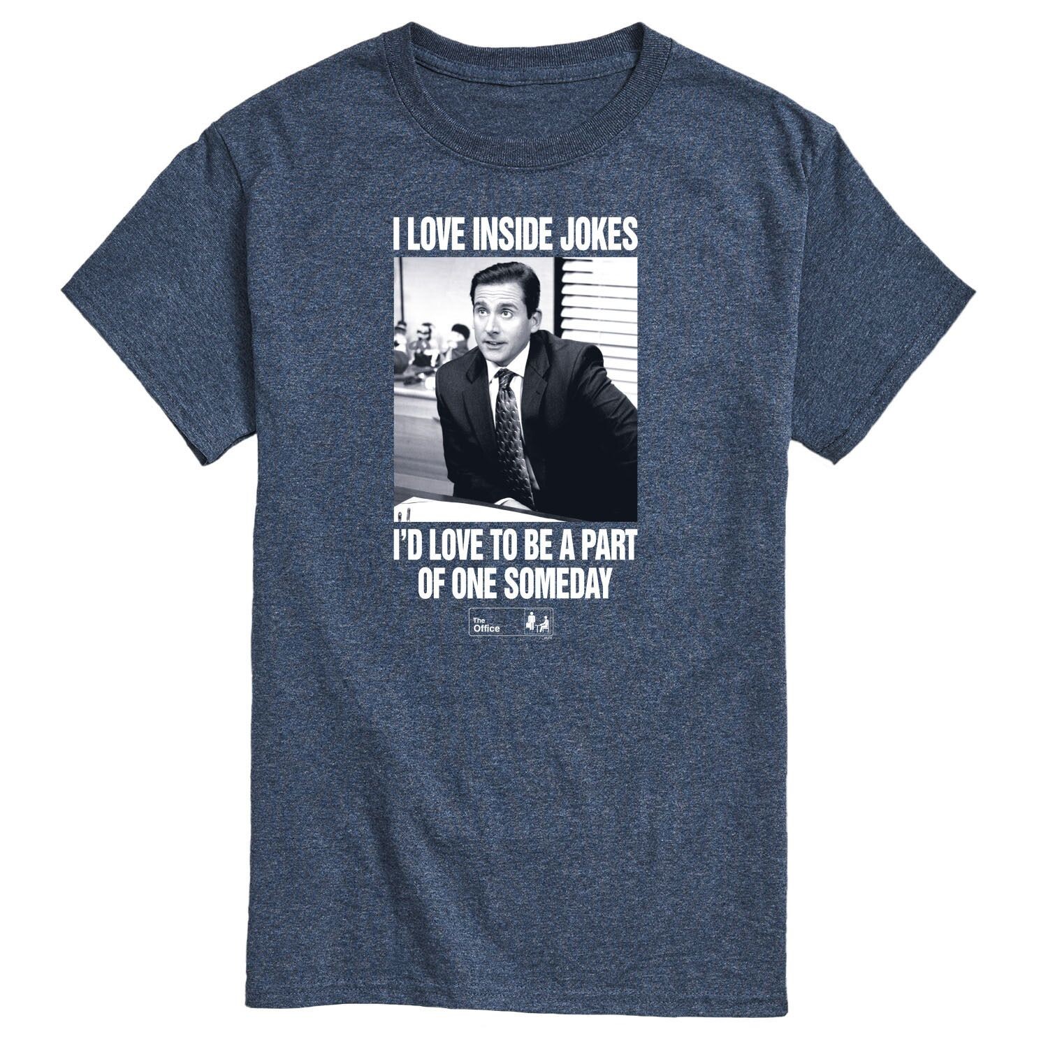 

Мужская футболка The Office Michael Inside Jokes Licensed Character