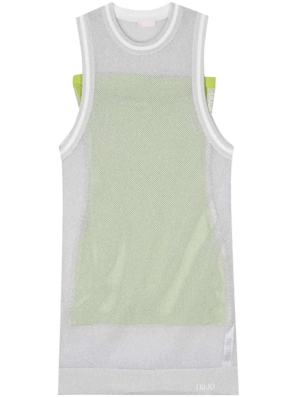 

Платье мини с жаккардовым логотипом LIU JO, зеленый