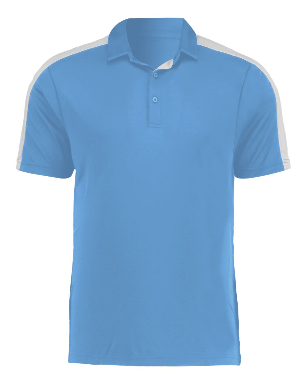 

Двухцветное поло Vital DRI DUCK, цвет columbia blue/ white