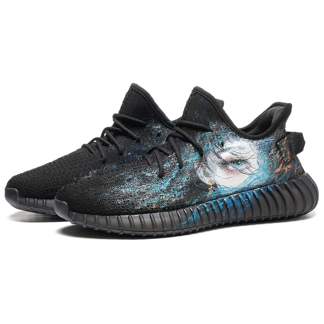 Кроссовки adidas originals Yeezy Boost 350 V2 Lifestyle Shoes Unisex Low-top Black, черный — фото 3