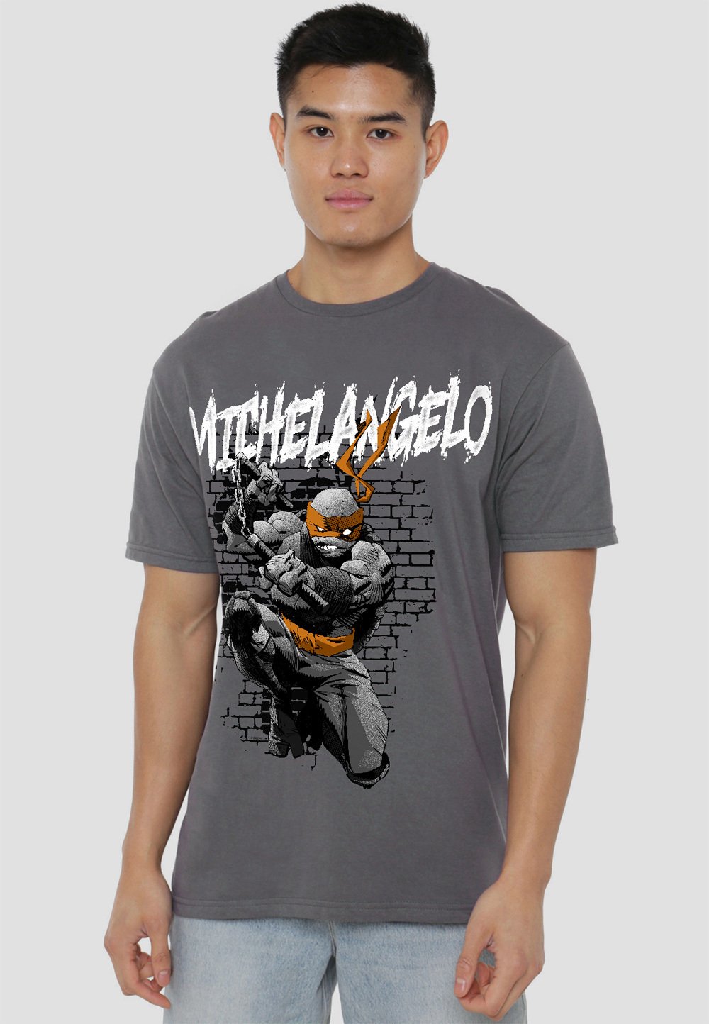 

Футболка с принтом MUTANT NINJA TURTLES MICHELANGELO Cotton Soul, антрацит