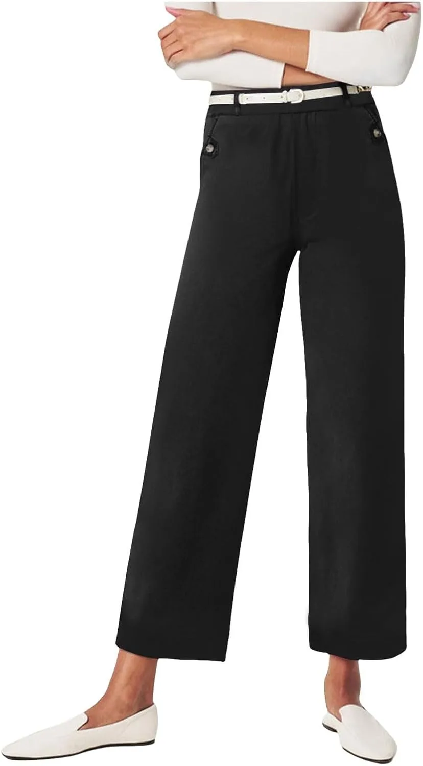 

Control Twill укороченные брюки с широкими штанинами Plus Size