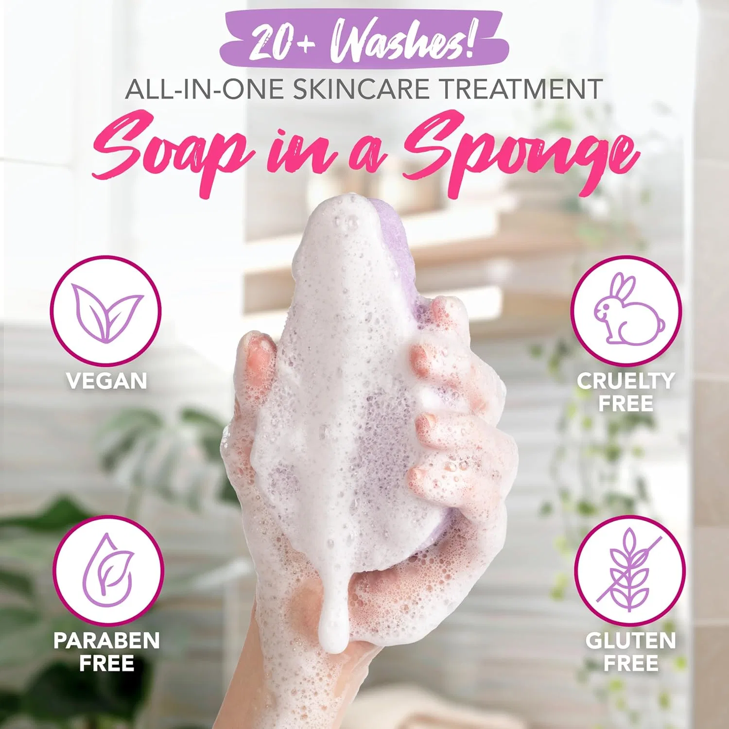 Губка-массажер для тела «Anti-Cellulite Body Wash» от COOLAPA Spongeables — фото 3