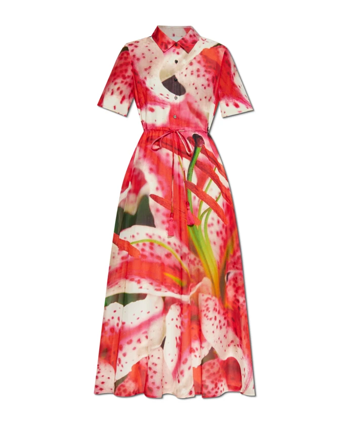 

Платье с принтом Tory Burch, красный