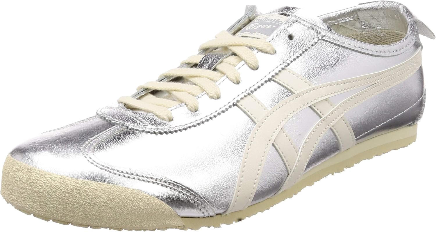 

Кроссовки Onitsuka Tiger Unisex Adult Mexico 66, серебристый/слоновая кость