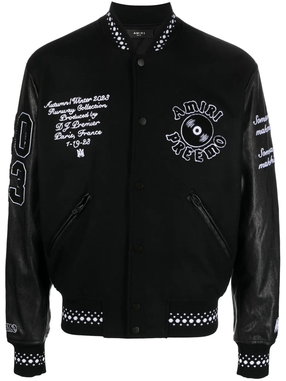 

Бомбер с логотипом AMIRI, черный