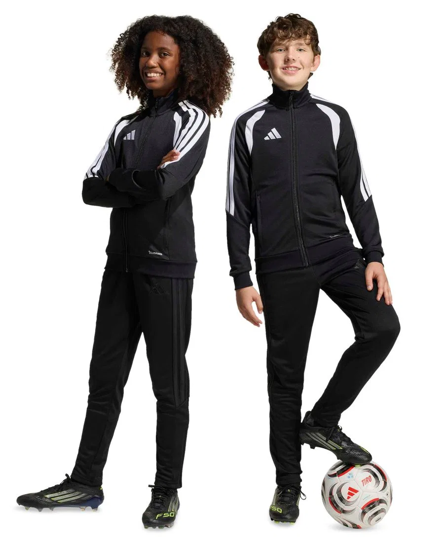 Детские тренировочные футбольные штаны Tiro 26 для мальчиков 6-20 лет Adidas, черный