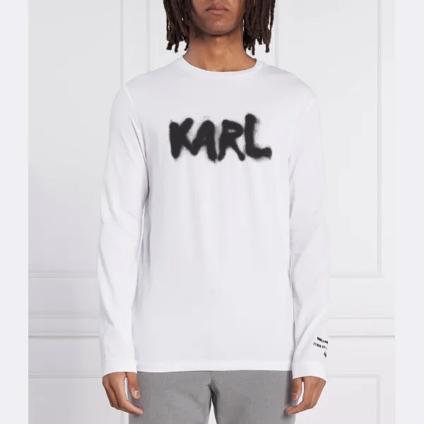 

Классический крой с длинным рукавом Karl Lagerfeld, белый