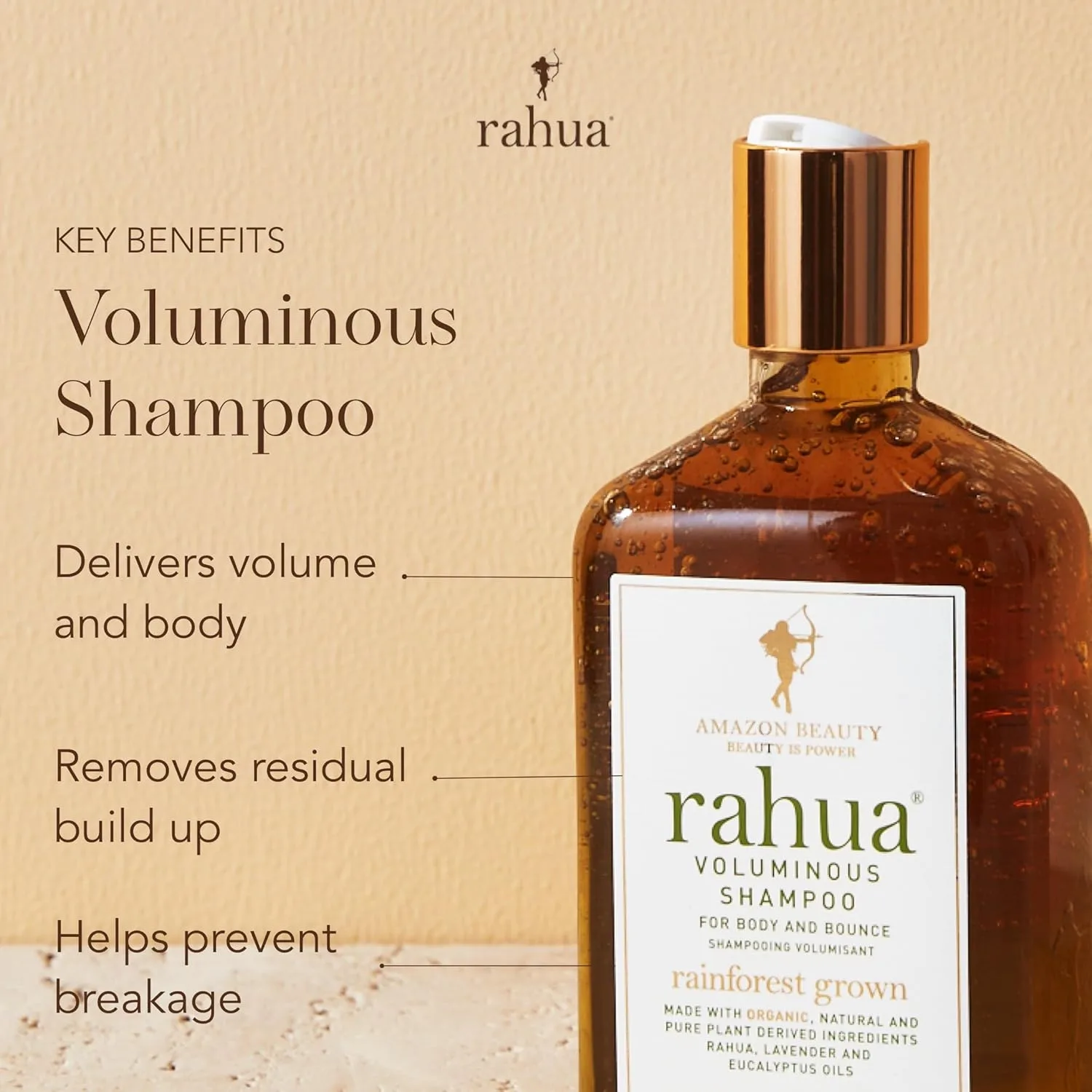 Шампунь Rahua Voluminous, веганский уход за тонкими и средними волосами, мягкая очищающая формула, масло, протеин киноа, зеленый чай, алоэ и лемонграсс, аромат лаванды и эвкалипта. 275 мл (1 шт.), green — фото 4
