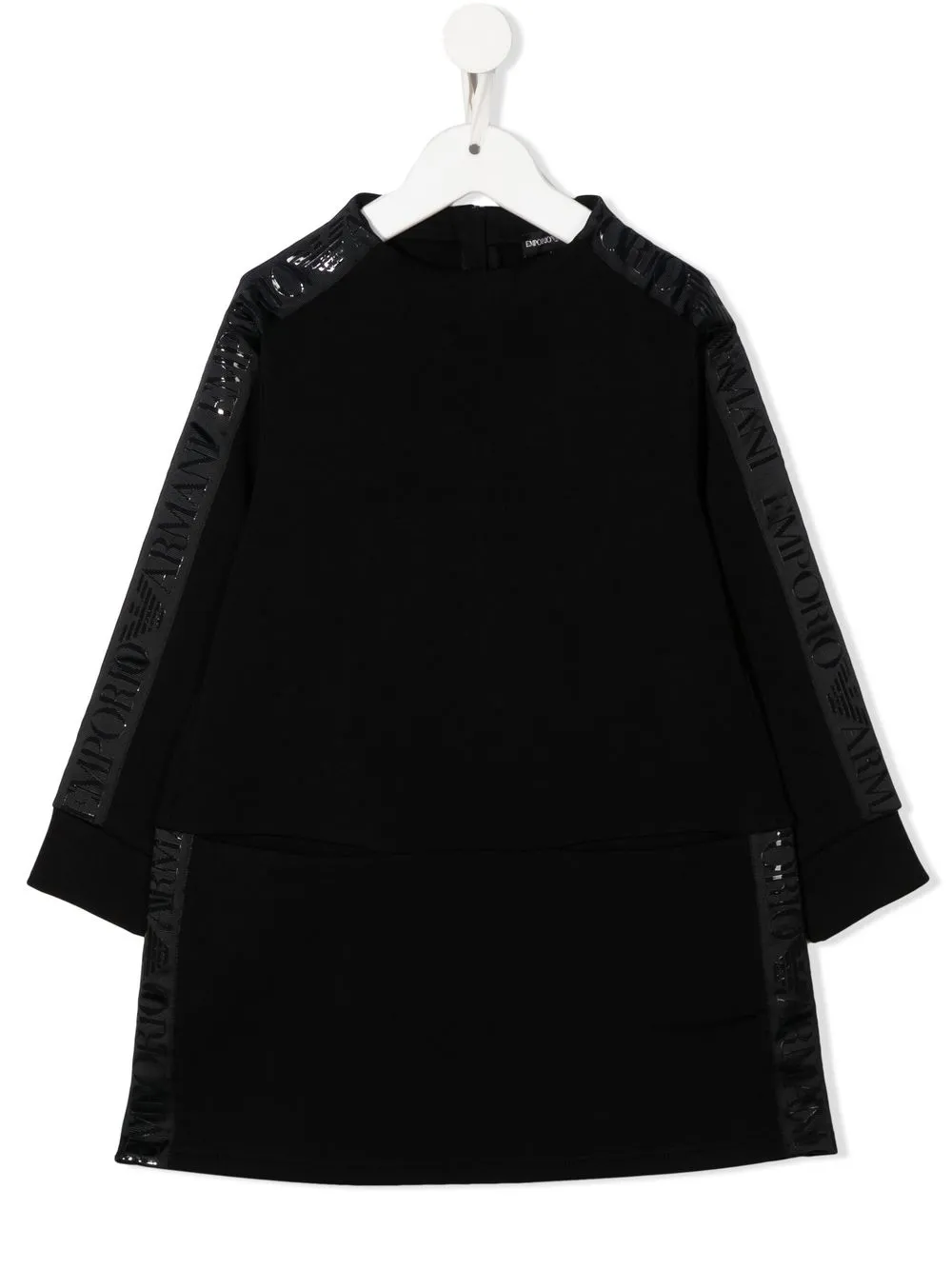 

Платье с длинными рукавами и логотипом Emporio Armani Kids, синий