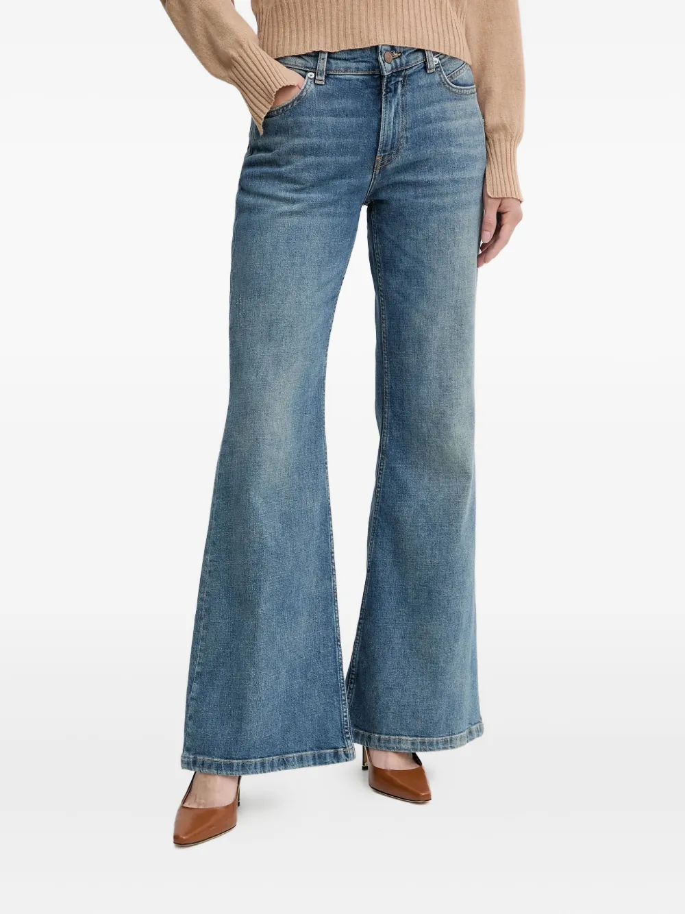 

Расклешенные джинсы BOSS, синий