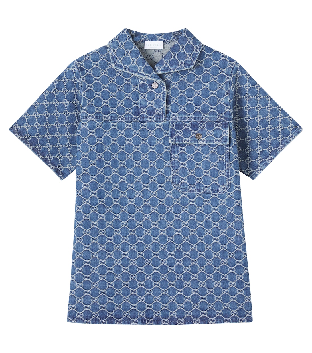 

GG Canvas платье из денима Gucci Kids, Deep Azure