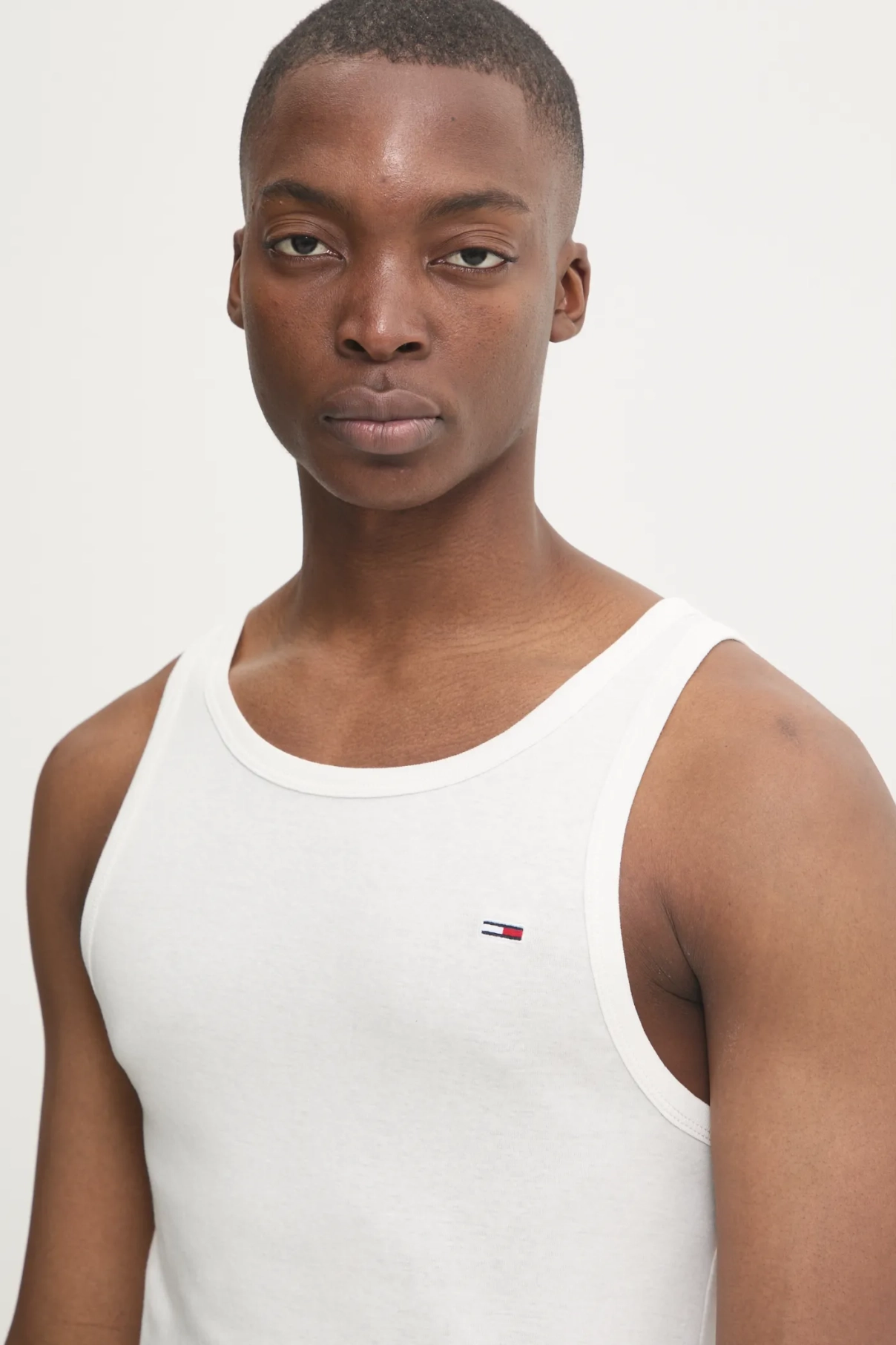 

Хлопковый топ Tommy Jeans, бежевый